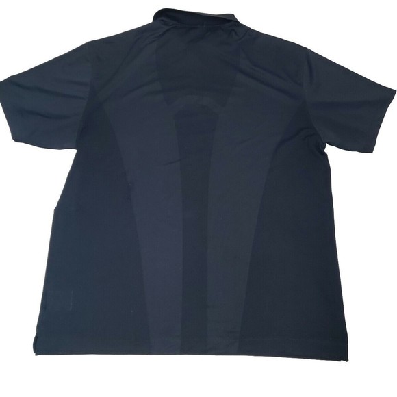Nike Golf Polo Shirt Adult 2XL XXL Navy Blue Short Sleeve Pullover Dri-Fit Men - Picture 2 of 5